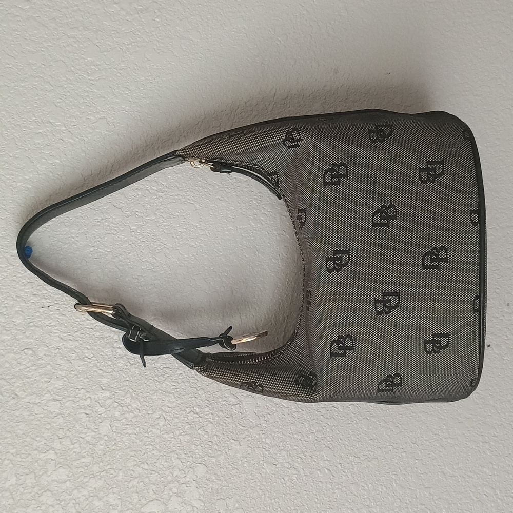 Dooney & Bourke Gray Monogram Shoulder Bag - Picture 9 of 10
